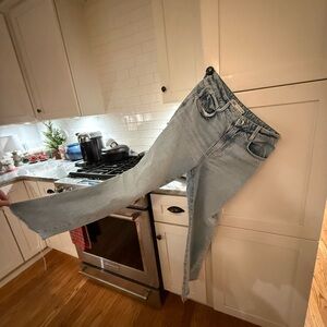 Zara Light Blue Straight Leg Jeans